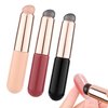 3pcs Nail Silicone Brush, Reusable Nail Gradient Brush Silicone Jelly Head Nail Brushes Concealer Lipstick Makeup Brush Soft Nail Painting Ombre Brush for DIY French Nail Art Tip Manicure Tool