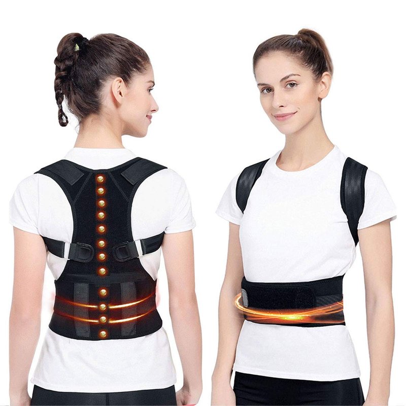 Posture Corrector Magnetic Therapy, Magnetic Medical Grade Adjustable ...