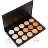 SHANY CONTOUR CAMO Professional Cream Foundation, Foundation Primer,Camouflage Concealer Makeup Palette - 15 Color Face Palette