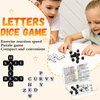 24 Pcs Dice Set, The Crossword Solitaire Game, 6 Sided Dice Crossword Creative Game, Two-Player Parent-Child Interactive Family English Letter Dice Games for Kids Adults