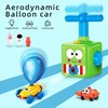PZJDSR Power Balloon Car Toy,Balloon Launcher Toy with 12 PCS Balloons and Car Launcher,Balloon Toys for Kids Party Supplies Science Intelligence Education Toy for Kids Ages 3-12 (Green)