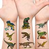 Hohamn Glitter Dinosaur Temporary Tattoos for Boys - 10 Sheets Dinosaur Fake Tattoos for Boys Kids Birthday Party Supplies Favors, Dinosaur Themed Party