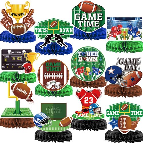 Football Party Decorations Football Birthday Party Decorations Football Centerpieces for Table Super Bowl Decorations Football Birthday Centerpieces for Table Super Bowl Party Supplies