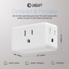 Unidapt Multi Plug Outlet Extender, 3 Outlet Wall Adapter, Multiple Outlet Splitter, Grounded Wall Tap Power Plug Expander for Cruise Ship Home Office Dorm Essentials, 2-Pack