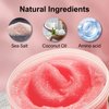 Dead Sea Salt Body Scrub for Men & Women, Underarm Detox Scrub, Exfoliating Body Scrubber for Smooth & Radiant Skin with Coconut Oil, Amino Acids, & Vaseline Body Oil, Dead Skin Remover for Body Care