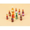 Dong Huang 40pcs Miniature Mini Fake Beer Bottles Toys, Mixed Wine Drinks Decoration Beer Glass Model, Beer Can Beer Bottle Models for Fairy Garden Pub Bar Dolls House Tableware Decoration