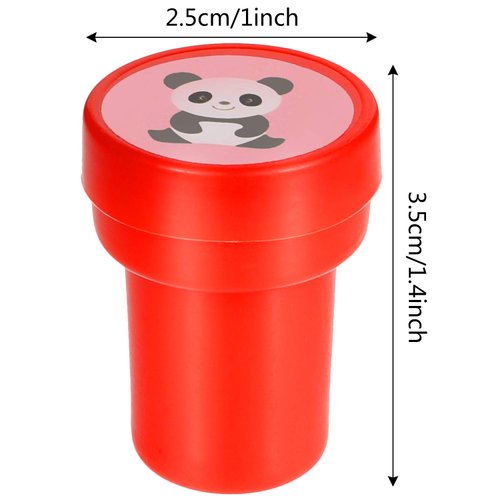 Gejoy 40 Pieces Wild Animal Stampers Multicolor Jungle Safari Animals Stamps Self-Ink Stampers for Party Supplies (Classic Style)