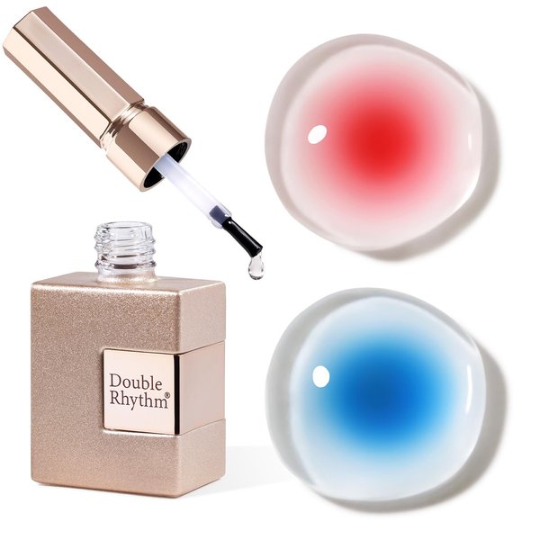 Double Rhythm Blooming Gel 15 ml Clear Blooming Gel Nail Polish Soak Off Nail Art Polish for Spreading Effect DIY at Home