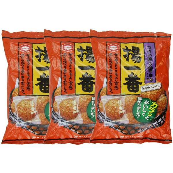 Kameda Age Ichiban (Rice Crackers) 3.52oz (3 Pack)