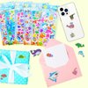 3D Puffy Ocean Animal Stickers for Kids Toddlers, 6 Packs Cute Foam Fish Stickers with Assorted Sea Creature Marine Life, Reusable Squishy Bubble Stickers for Scrapbooking Teacher Reward Party Favors