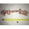 Zanies Multi Colored Knotted Rope Bone Dog Toy Tough & Durable for Big Dogs Too !(10" Rope Toy)