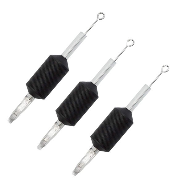 Needlehouse 1inch/25mm tattoo needles tube combo 1211RM 20pcs disposable tattoo needles tube grips Curved Magnum (11RM)