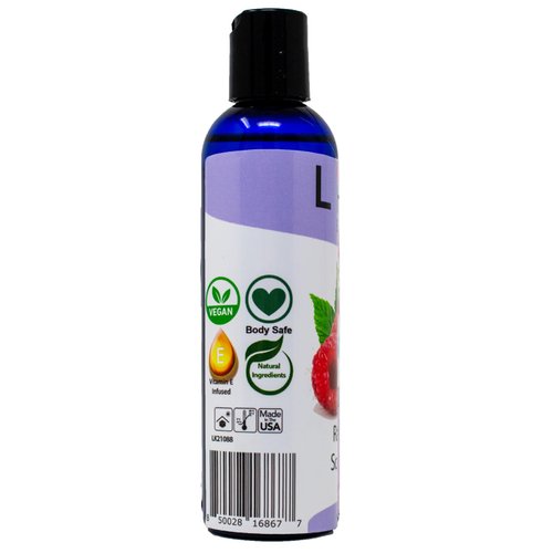 LICK Raspberry Scented Body Oil Gel - Vitamin E Infused, Moisturizing and Hydrating After Shower Body Oil, Natural and Gentle with Soothing Aromatherapy and Antioxidant Protection