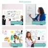 Warasee Magnetic Dry Erase Whiteboard Paper, 16" x 24" Self Adhesive Whiteboard for Wall, Easy to Write and Clean Dry Erase Board for Kids, Office, Home, with Marker, Magnetic Eraser and Magnets