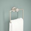 DELTA FAUCET NIC46-DN Nicoli Wall Mount Square Closed Towel Ring Bath Hardware Accessory in Brushed Nickel