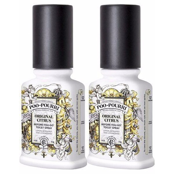 Poo-Pourri, Before-You-Go Bathroom Spray, Original - 4 oz, 2 Pack