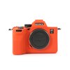 Rieibi Accessory for Sony A7RV Case, Soft Silicone Protective Case for Sony A7R5/A7R V/Alpha 7R V/A7RV/A7R 5/A7RM5 Digital Camera, Lightweight A7 RV Camera Case Grip Body Skin - Orange