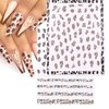 8Sheets Leopard Nail Stickers for Nail Art,3D Self-Adhesive Designer Nail Art Supplies for Leopard Frensh Nail Decals Leopard Print for Nail Art Design, Nail Stickers for Girls DIY Nail Art Decoration