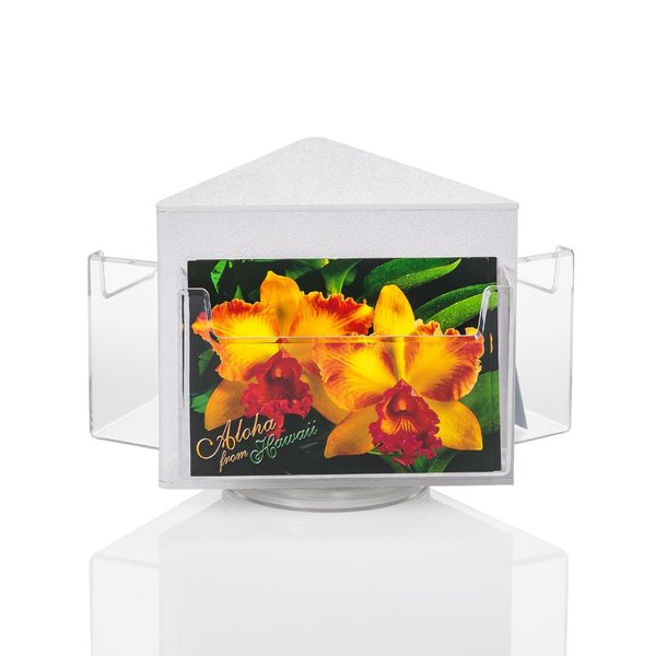 SOURCEONE.ORG Source One Deluxe Rotating Revolving Counter Top Postcard & Greeting Card Display Holder