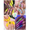 12 Color 3D Nail Art Pens Set, Kalolary Nail Polish Pens Nail Point Graffiti Dotting Pen Drawing Painting Liner Brush for DIY Nail Art Beauty Adorn Manicure Tools(A)