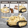 Military Set Hunter Tank Destroyer, WW2 Army Set Scale Model Kit, Military Model Toy Kits, with 2 Soldier Minifigures, Gifts for 6 7 8 9 10 Year Old Kids, Compatible with Lego, 344 PCS