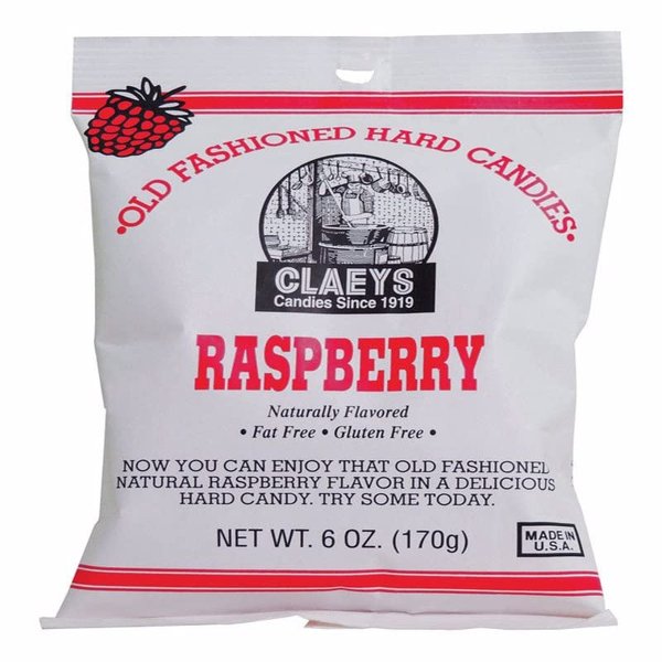 RASPBERRY HARD CANDY 6OZ
