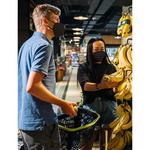 VERNASSA KN95 Face Mask 50 Pack, Individually Wrapped, 5-Ply Breathable Comfortable Safety Mask Filter Efficiency≥95% Against PM2.5 Black masks