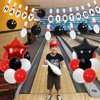41Pcs Bowling Birthday Party Decorations Set, Happy Birthday Bowling Banner Garlands Foil Balloon, Glitter Bowling Cake Topper Strike Up the Fun Party Supplies