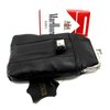2pc Set Soft Leather Cigarette Case 100s+120s - Black