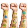 100 PCS Happy Sukkot Sukkah Temporary Tattoos Themed Birthday Party Decorations Favors Supplies Decor Cute Chag Sameach Harvest Jewish Tattoo Stickers Gifts For Game Boys Girls Classroom School Prizes