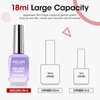 Gellen Bright Red Gel Nail Polish, 18ml 0.61oz Vibrant Rose Red Gel Polish Soak Off No Wipe UV Gel for Manicure Art Valentine's Day Salon Home
