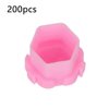 Ink Caps for Tattooing, 200Pcs Tattoo Ink Cups Honeycomb Shape Pigment Holder Cups Permanent Makeup Supplies Tattoo Kits Supplies Plastic Ink Cups Caps Pigment Ink Cups for Tattoo Artist(Pink)