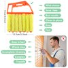 3 Pieces Blind Cleaner Duster Tool, 7 Finger Dusting Cleaner Tool for Window Venetian, Washable Mini Cleaner Brush, Hand Held Cleaner Tool for Air Conditioner Wood Blinds Dust Dirt (3 Colors)