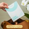 Funfeel Clean Towels - 100% Biobased, Disposable Face Towels for Sensitive Skin, Super Soft Biodegradable Makeup Remover Wipes, Facial Washcloth 50 Ct with 5 Ct Cotton Trial Pack, 2 Packs