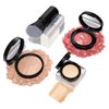LAURA GELLER NEW YORK Full Complexion Kit (4 PC): Balance-N-Brighten Foundation, Porcelain, Retractable Kabuki Brush, Blush-N-Brighten, Tropic Hues, Original Baked Highlighter French Vanilla
