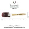 Colorantic | Oval Chalk Paint Brush for Milk Paint | Round Paint Brushes Furniture Painting | Best Soft DIY Chalky Blending Brush DIY - 2 Inch (no10)