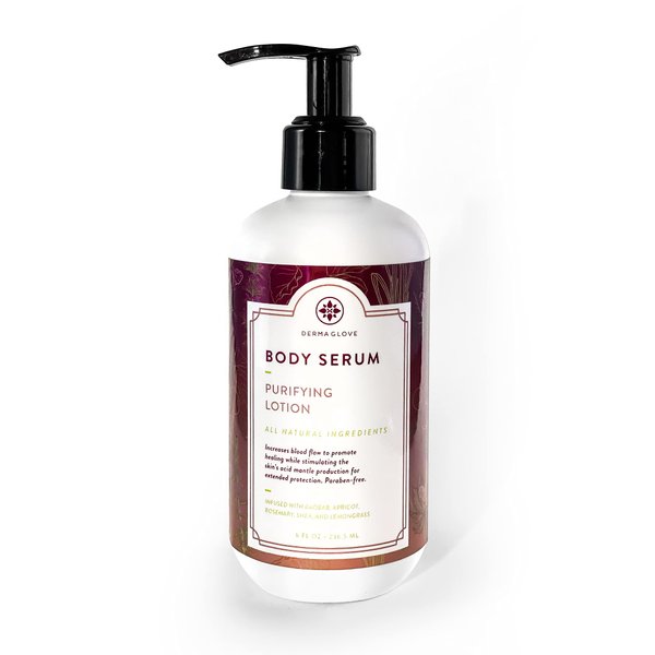 DERMAGLOVE BODY SERUM – ORIGINAL - Ultra Healing Dry Skin Moisturizer, All Natural Ingredients Repair and Give Your Skin a Radiant and Youthful Glow, Paraben-free, Naturally Scented, 8 fl oz