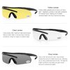 Xaegistac Shooting Glasses Eye Protection for Shooting Range,Tactical Glasses with 3 Interchangeable Lens High Impact Eye Protection
