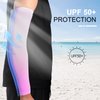 2-Pairs Arm Sleeves for Men and Women - Tattoo Cover Up - Cooling Sports Sleeve - White & Pink