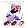 WEVILI 208W UV LED Nail Lamp, Faster Nail Dryer Gel Polish Light for Hands & Feet, Professional UV Nail Light with 4 Timers & Auto Sensor, Portable Handle Curing UV Light for Nails Gel Lamp Machine