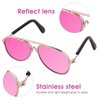Molain Cat Sunglasses- Pet Puppy UV Protection Sunglasses Dolls Sun Glasses, Small Dog Cosplay Photo Props Cute Sunglasses (4Pcs- Aviator Sunglasses)