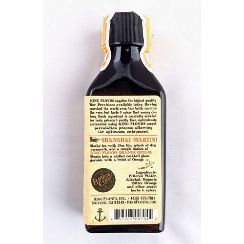 King Floyd's, Artisanal Orange Bitters, Hand Crafted, Made from the Bitter Orange, Unique Orange Bitters, Perfect for an Old Fashioned or Manhattan, 100ml, Bar Provisions, Bitters for Cocktails