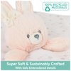 GUND Baby Sustainably Soft Bunny Lovey, Stuffed Animal Plush Blanket Made from 100% Recycled Materials, for Babies and Newborns, Pink/Cream, 10”