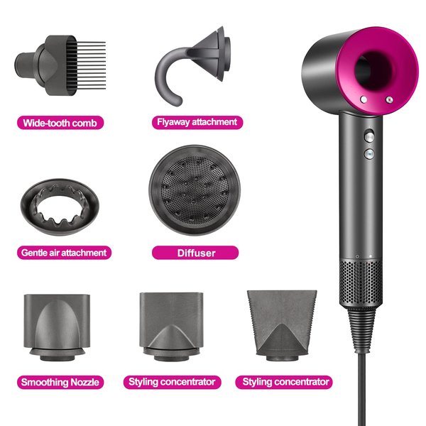 Hair Dryer Flyaway Nozzle Attachment Parts for Dyson Supersonic Hair Dryer Hd01 Hd02 Hd03 Hd04 Hd08 (Flyaway)