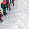 DisplayMore 50 Pieces Round Clear Action Figure Display Stands Compatible with 3.75 inch Vintage Star Wars / Gi Joe Figure toy (Fit For 3.75 inch Vintage SW/Gi joe(37.5MM))