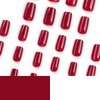 24Pcs Cat Eye Press on Nails Square Medium Fake Nails Red False Nails Glitter Full Cover Stick on Nails Artificial Acrylic Reusable Nail Design Glue on Nails for Women Girls Manicure Salon Decorations