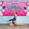 Gymnastics Birthday Party Decorations Gymnastics Photography Backdrops Gymnastics Party Decorations Gymnastics Backdrop Gymnastics Birthday Party Supplies for Birthday Baby Girl Shower Party Supplies