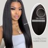 Yaki Straight Lace Front Wigs Human Hair 13x4 Transparent HD Lace Frontal Wig 200% Density Pre Plucked Glueless Wigs Human Hair with Baby Hair for Black Women 30 Inch