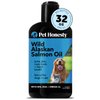 Pet Honesty Wild Alaskan Salmon Oil, Omega-3 Fish Oil for Dogs and Cats, Fatty Acids, Salmon Oil for Dogs, Skin and Coat Health, Pure Dog Food Topper, Supports Joints, Brain & Heart Health - 32oz