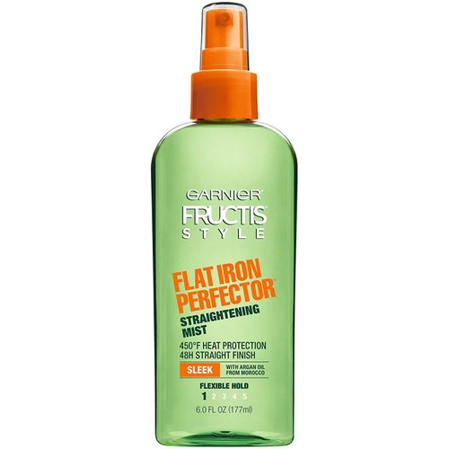 Garnier Fructis Style Sleek & Shine Flat Iron Perfector Straightening Mist 6 oz (Pack of 4)
